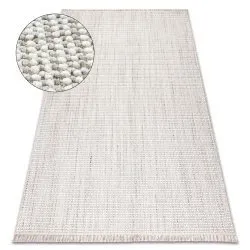 Carpet NANO EO78C Melange, loop, flat woven grey / white