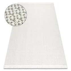 Carpet NANO FH93A Plain, loop, flat woven white