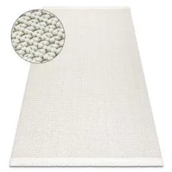 Carpet NANO FH92A Plain, loop, flat woven white