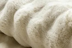 Dywan BUBBLE kość słoniowa 12 IMITACJA FUTRA KRÓLIKA strukturalny 3D