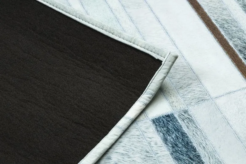 Carpet PATCHWORK 21717 beige - Cowhide, boards 
