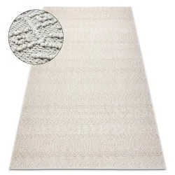 Carpet JERSEY 19243 cream - Chevron, structural, loop BOHO 