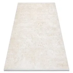 Modern carpet DUKE 51541 cream - Geometric, structured, very soft, fringes