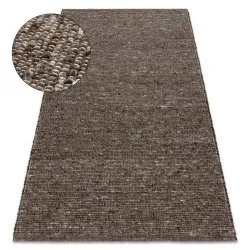 NEPAL 2100 tabac brown carpet - woolen, double-sided, natural