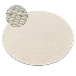 NEPAL circle 2100 natural, cream - woolen, double-sided, natural