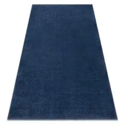 Modern washing carpet LINDO navy blue, anti-slip, shaggy