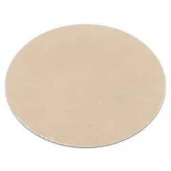 Modern washing carpet LINDO circle beige, anti-slip, shaggy