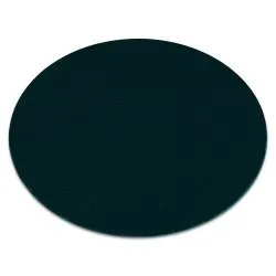 Modern washing carpet LINDO circle emerald green, anti-slip, shaggy