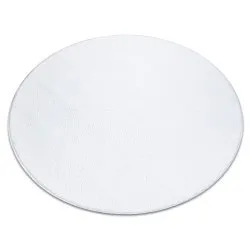 Modern washing carpet LINDO circle white, anti-slip, shaggy