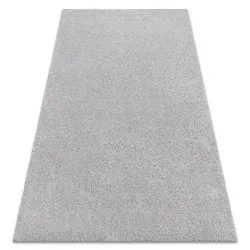 Carpet BUENOS 7005 shaggy plain, single color silver
