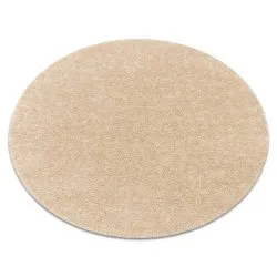 Carpet BUENOS circle 6652 shaggy plain, single color cream