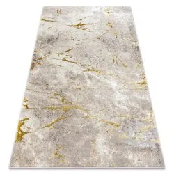 BLISS Z197AZ147 carpet dark beige / gold - Marble, modern, structural