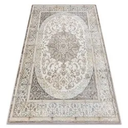 BLISS Z204AZ128 carpet cream / beige - Frame, ornament, modern, structural