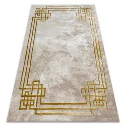 BLISS Z203AZ137 carpet cream / gold - Frame, greek, modern, structural
