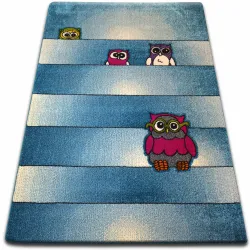 KIDS Owls Blue Rug 140x190 cm