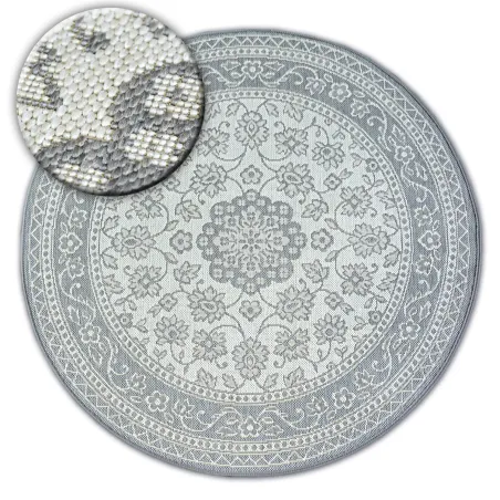 Round Sisal Rope Rug FLAT 48691/637 Grey