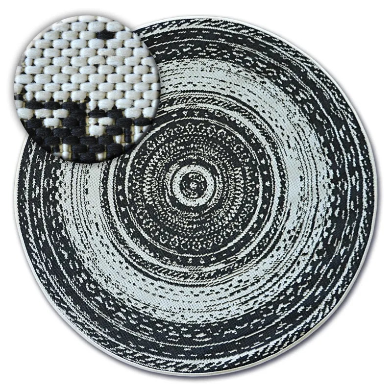 Round Sisal Rope Rug FLAT 48756/960 White