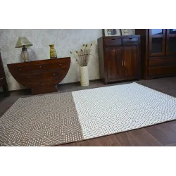 Sisal Cord Rug FLAT 48722/608 Cream Brown