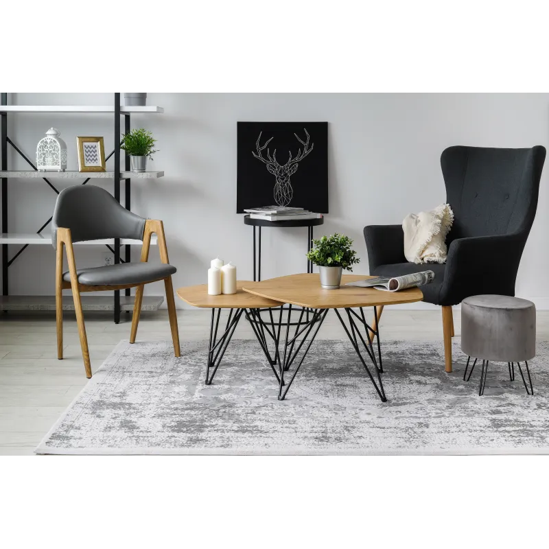 Acrylic Rug VALENCIA 2328 ORNAMENT Dark Gray/Ivory