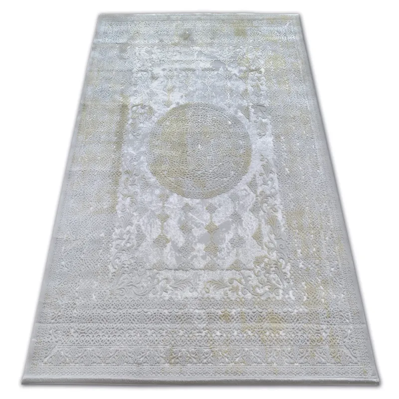 Acrylic Rug VALENCIA 2328 ORNAMENT Grey/Mustard