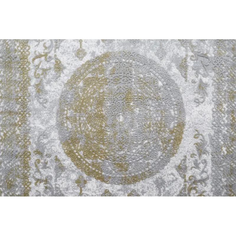 Acrylic Rug VALENCIA 2328 ORNAMENT Grey/Mustard
