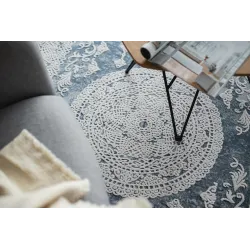 Acrylic Rug VALENCIA 2328 ORNAMENT Blue/Ivory