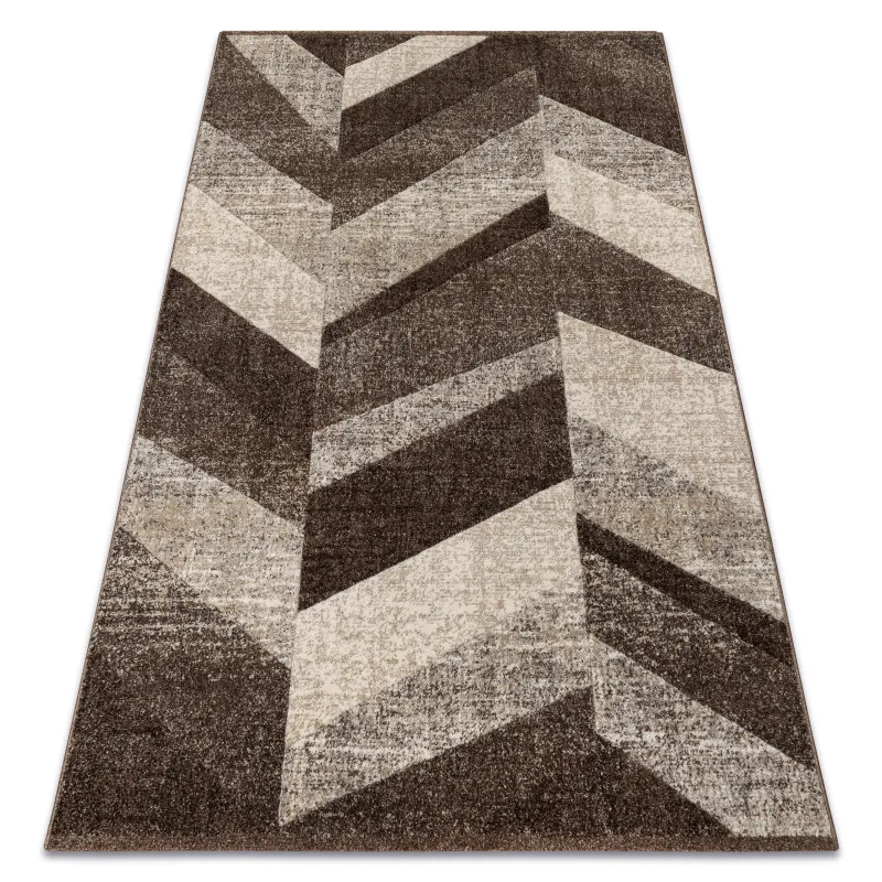 FEEL 5673/15044 Herringbone Rug Brown 80x150 cm