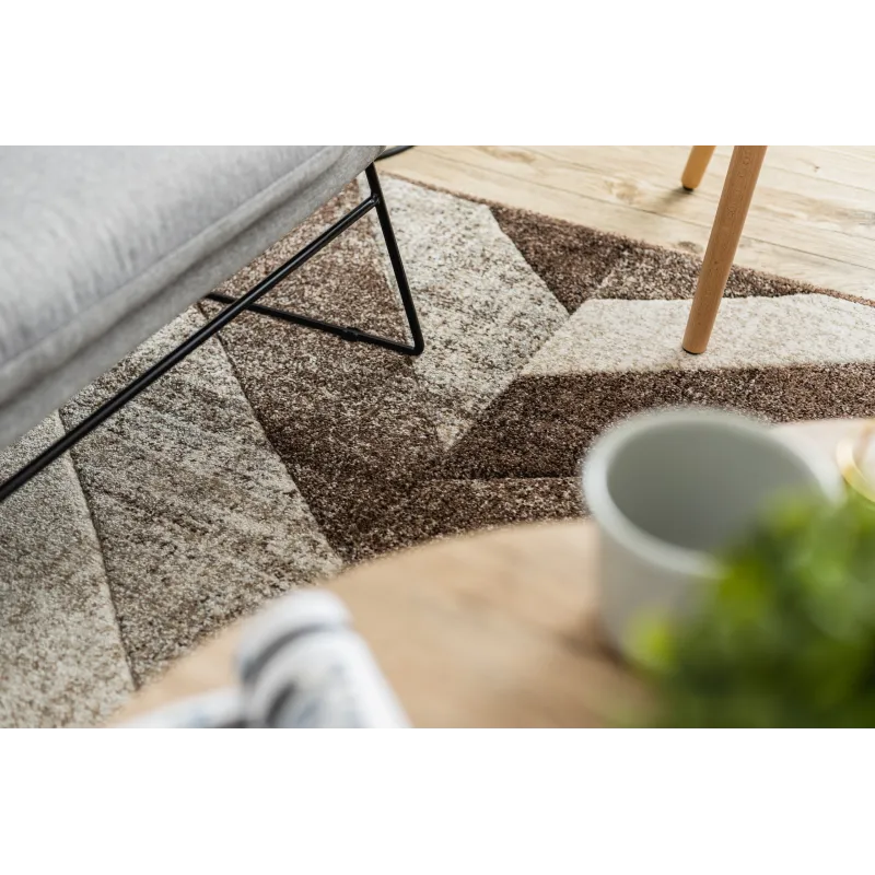 FEEL 5673/15044 Herringbone Rug Brown 80x150 cm