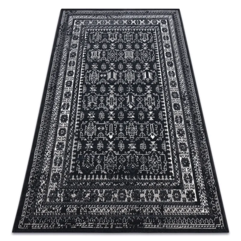 Vintage rug 22212996 in black for classic home decor