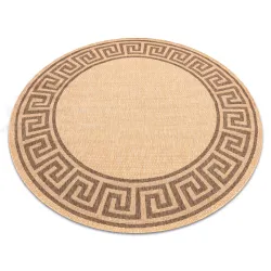 Sisal Rope Rug Floorlux Circle 200cm Corn/Coffee