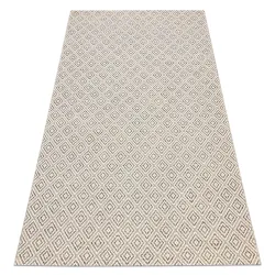Twine Sisal Boho Rug Diamond Pattern Beige