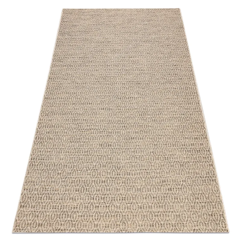 Beige sisal rug with a boho style, perfect for any interior decor