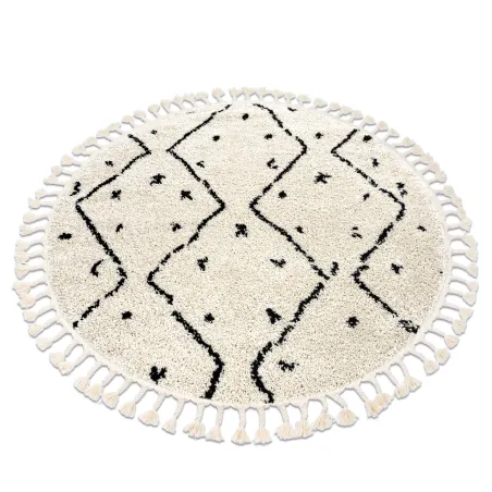 Berber Tetuan B751 Round Rug Cream 120cm