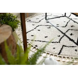 Berber Tetuan B751 Round Rug Cream 120cm