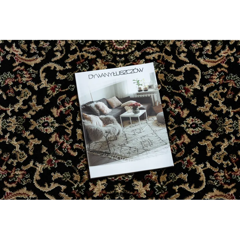 Elegant black ROYAL ADR runner, perfect for hallways