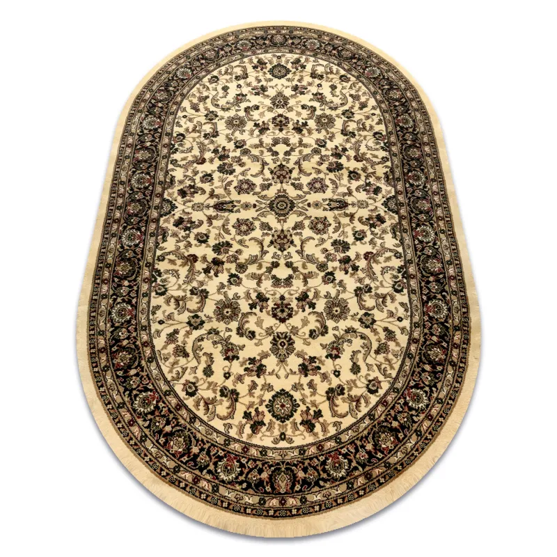 Royal Adr Oval Rug in caramel color, classic carpet for living room