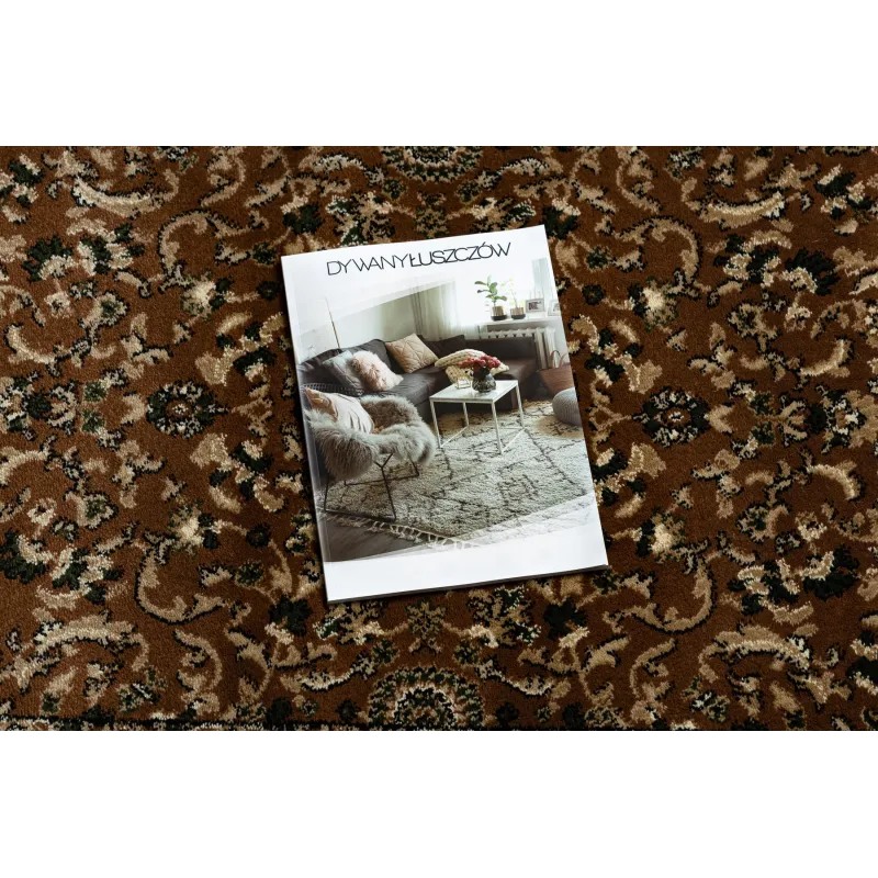 Brown ROYAL ADR round rug, stylish addition to interiors