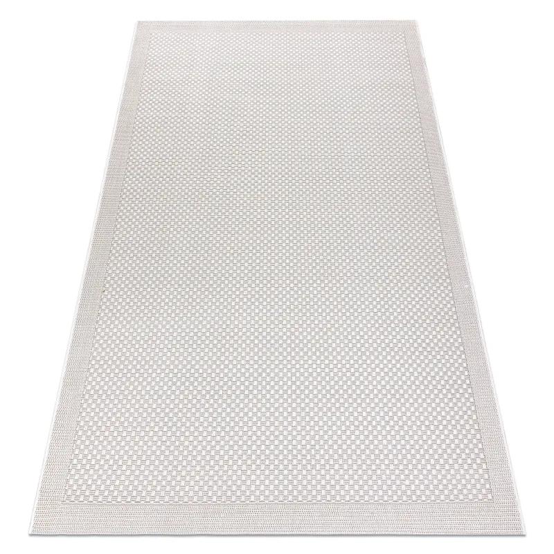 Beige framed sisal rug, perfect for stylish interiors