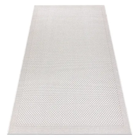 Beige framed sisal rug, perfect for stylish interiors