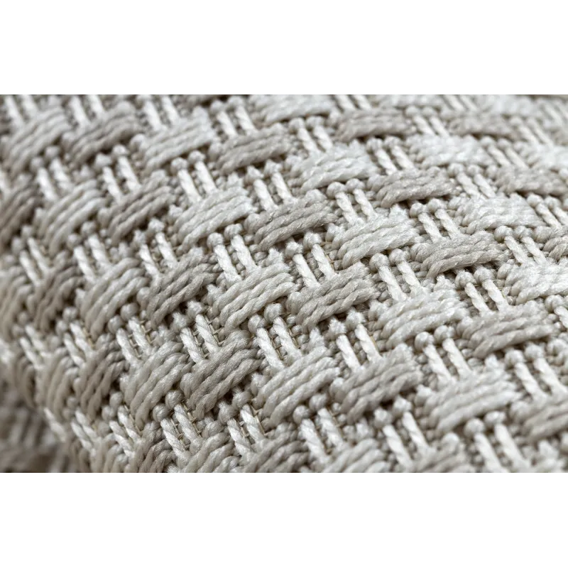 Stylish beige sisal rug, suitable for kids' room or office