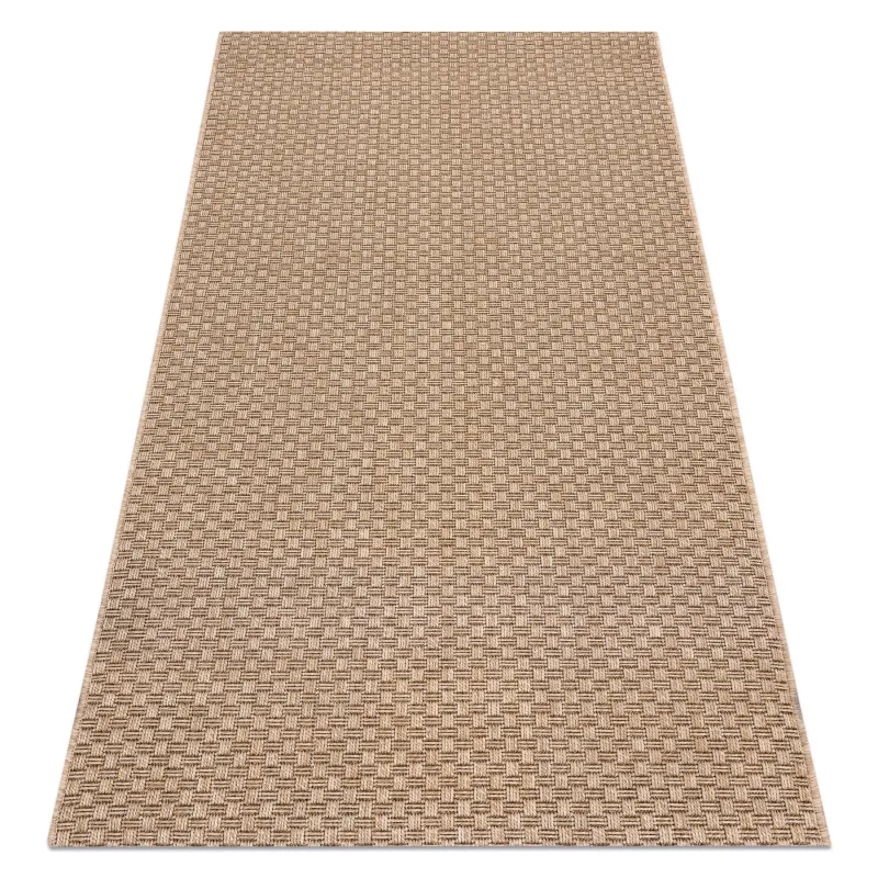 Beige sisal rug in boho style, perfect for home decor