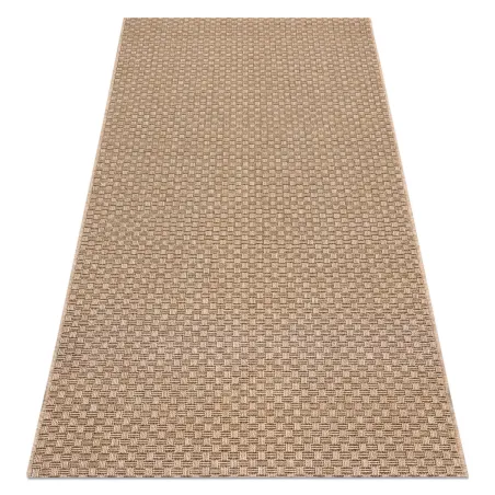 Beige sisal rug in boho style, perfect for home decor