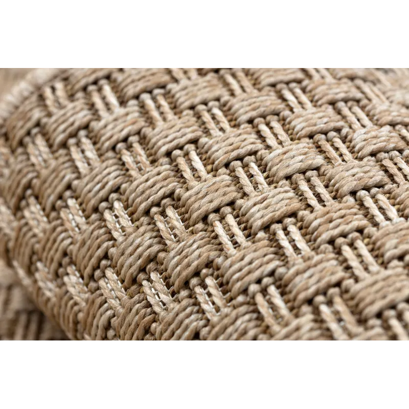 Beige sisal rug for kids, boho style, perfect for children's room