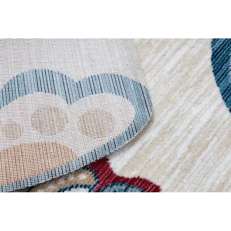 Children's rug with butterfly motif, soft and pleasant to touch