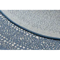 Round Sisal Rope Rug FLAT 120 cm Blue