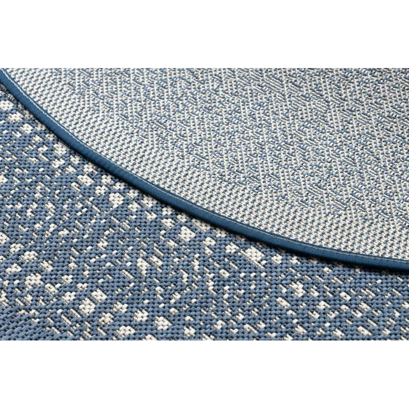 Round Sisal Rope Rug FLAT 120 cm Blue