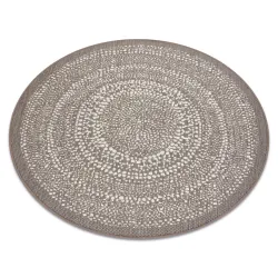Round rug ROPE SISAL FLAT 48834686 Dots, beige