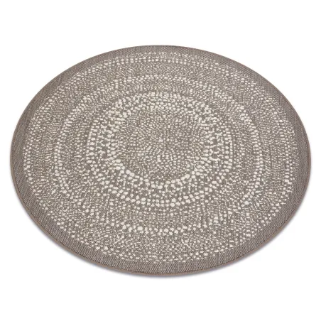 Round Sisal Rope Rug FLAT 120cm Beige