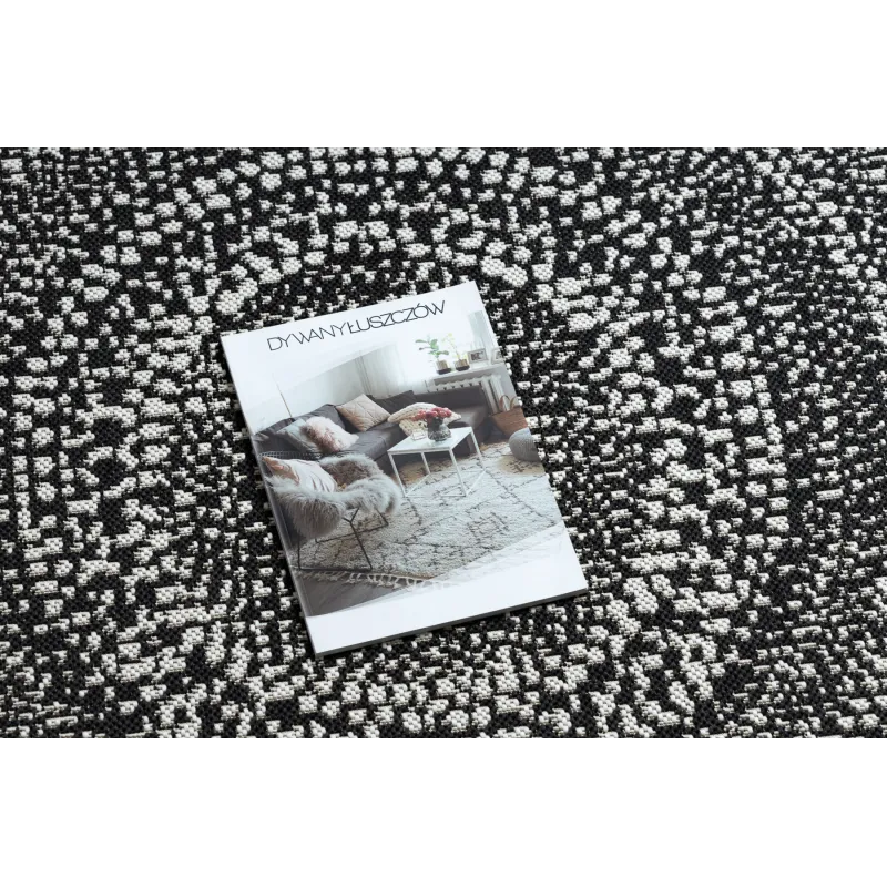 Round Rope Sisal Flat Rug 120cm Black