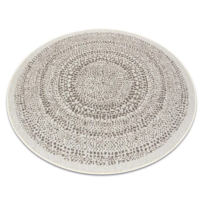 Round Rope Sisal FLAT Rug 120cm Cream
